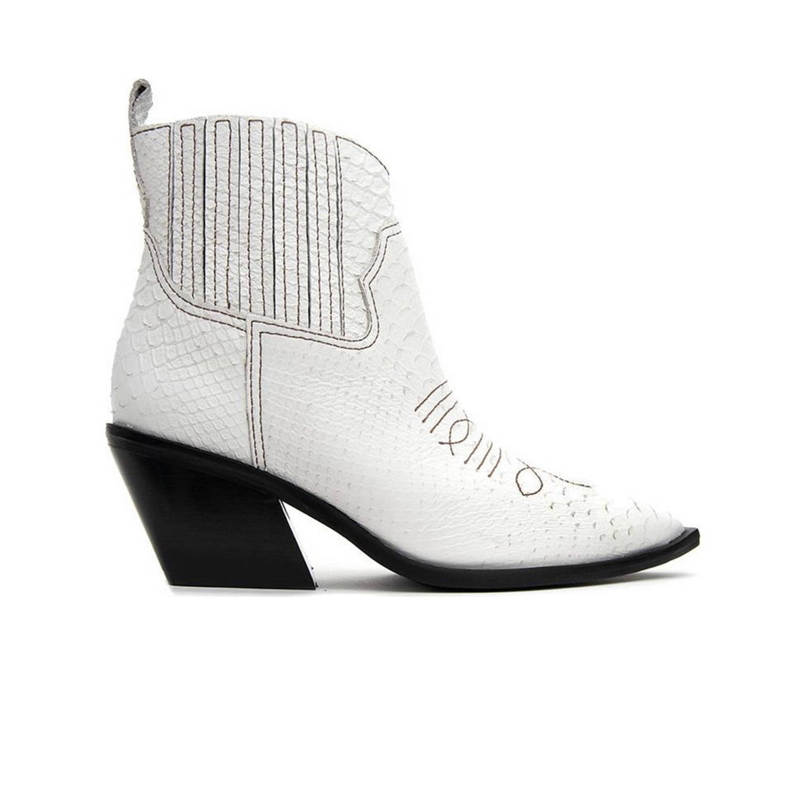 Carrano - CARRANO WMNS SHOES 151433 FAC01 - SNAKE SKIN - WHITE Γυναικεία > Παπούτσια > Μποτάκια > Low Cut