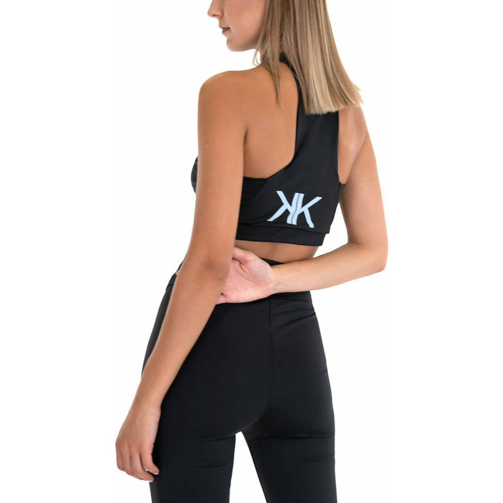 Kendall and Kylie - K&K W ACTIVE HIGH CUT TOP * KKW351616 - BLACK φωτογραφία