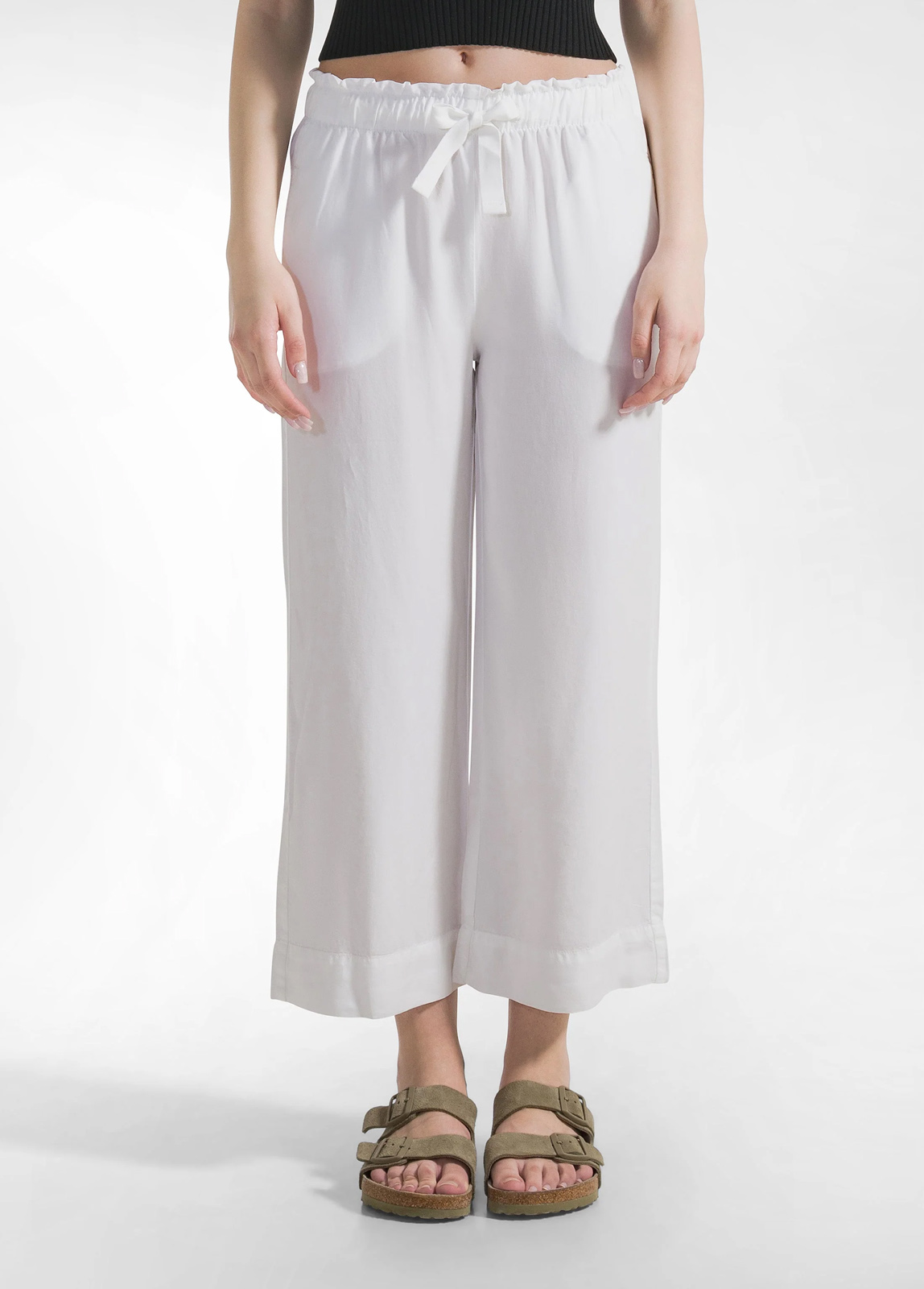 Deha Deha - PANTALONE CROPPED - WHITE