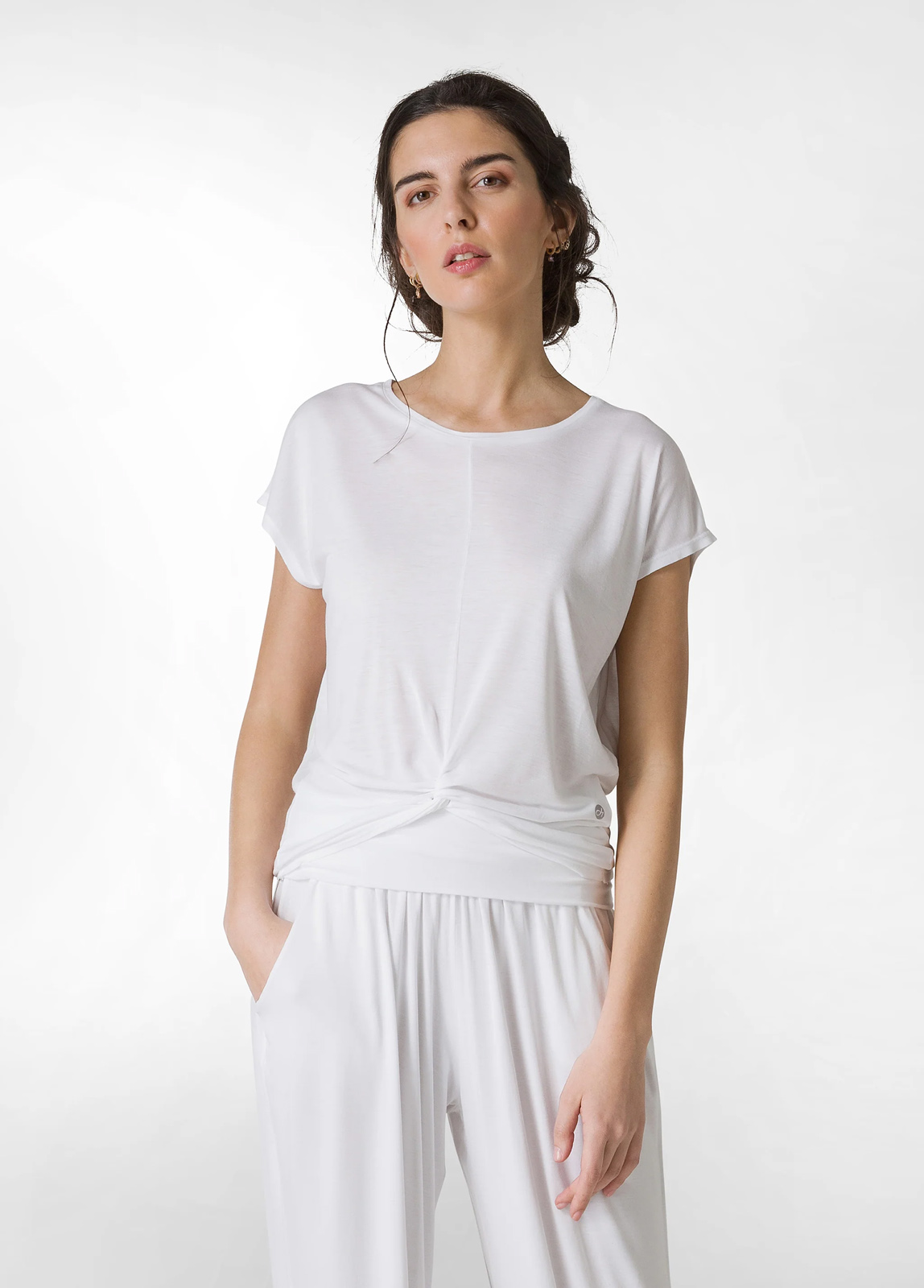 Deha - T-SHIRT CON NODO ECO - WHITE φωτογραφία