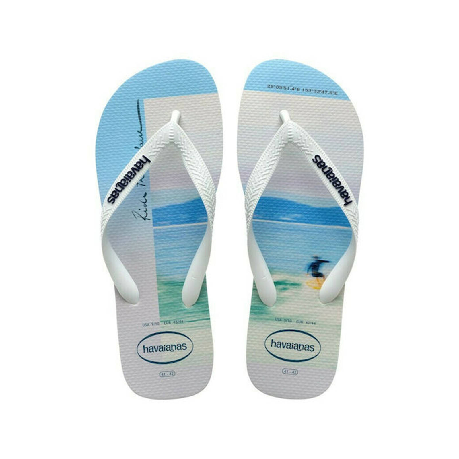 Havaianas - HYPE - WHITE/WHITE/NAVY BLUE Ανδρικά > Παπούτσια > Σαγιονάρες > Σαγιονάρα