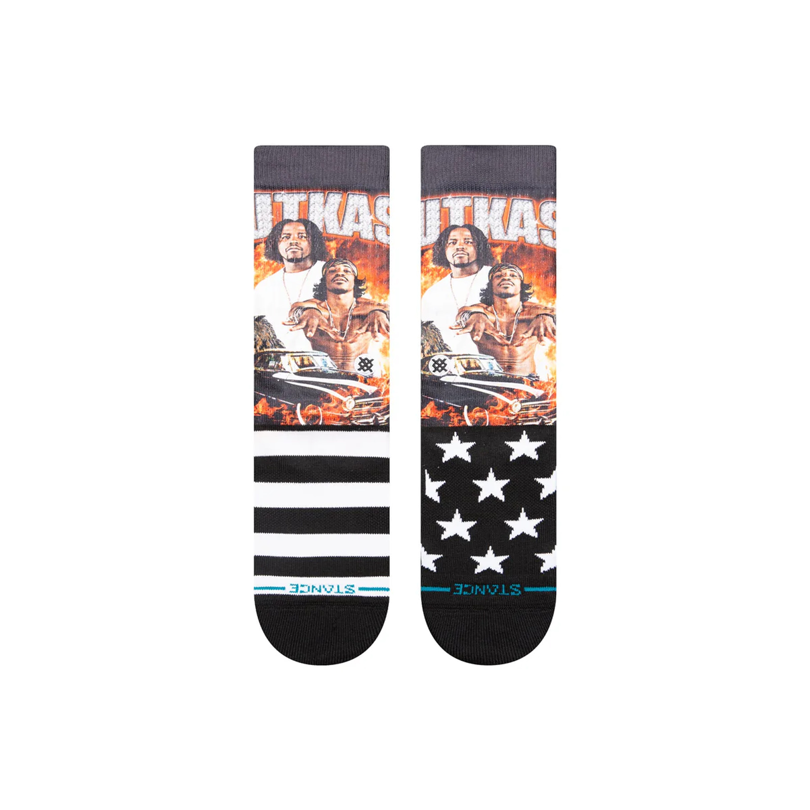 Stance - STANKONIA CREW SOCK - BLACK φωτογραφία