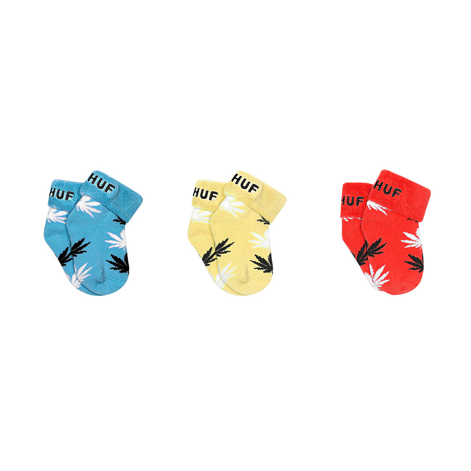 Huf Huf - ESSENTIALS PLANTLIFE BABY SEED SOCKS - GREEK BLU