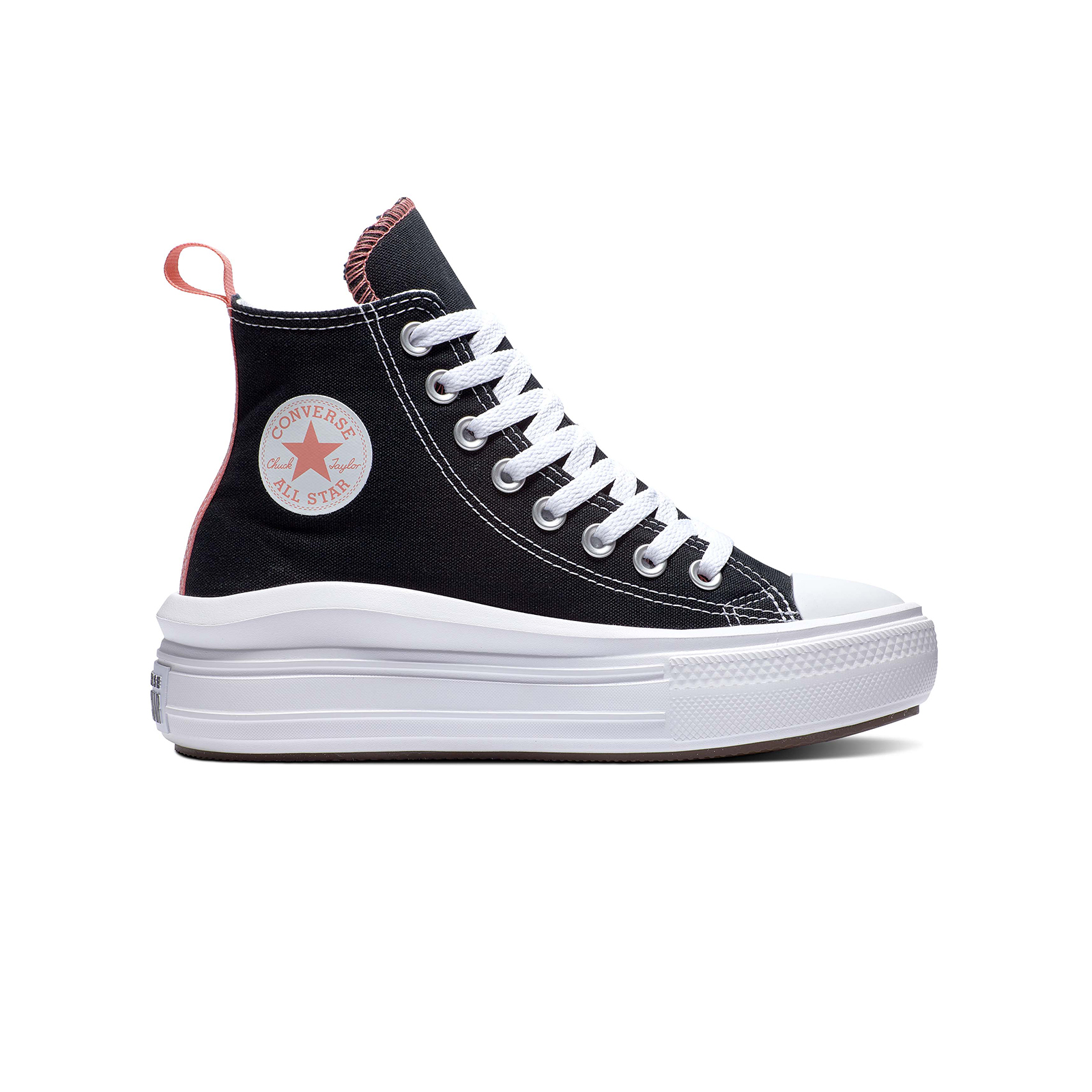 Converse - CHUCK TAYLOR ALL STAR MOVE - 001-BLACK/PINK SALT/WHITE Παιδικά > Παπούτσια > Sneaker > Μποτάκι High Cut