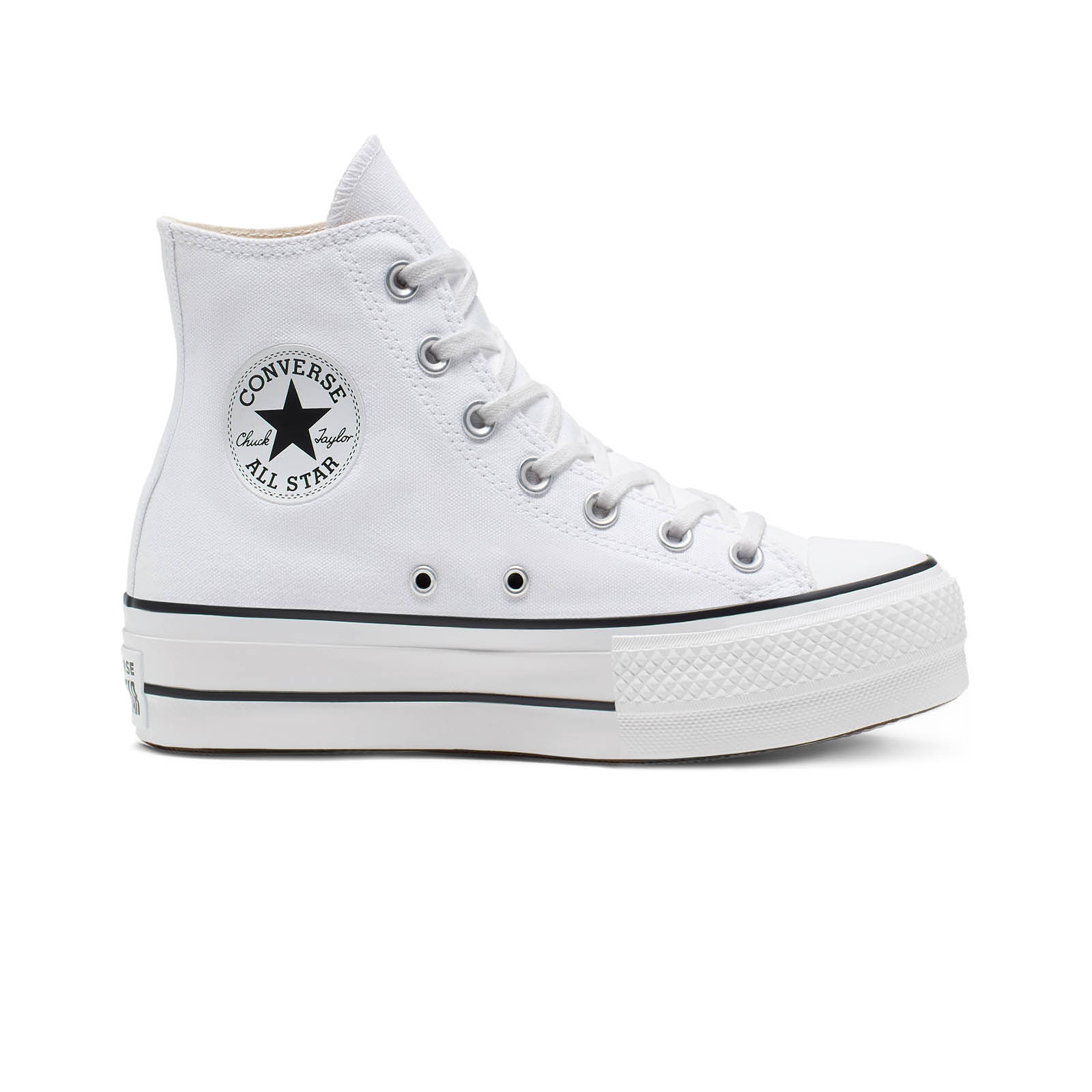 Converse - CHUCK TAYLOR ALL STAR LIFT - 102-WHITE/BLACK/WHITE Γυναικεία > Παπούτσια > Sneaker > Μποτάκι High Cut