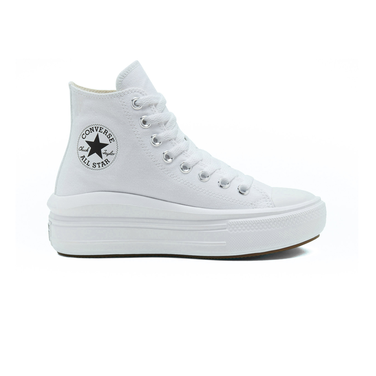 Converse - CHUCK TAYLOR ALL STAR MOVE - 102-WHITE/NATURAL IVORY/BLACK Γυναικεία > Παπούτσια > Sneaker > Μποτάκι High Cut