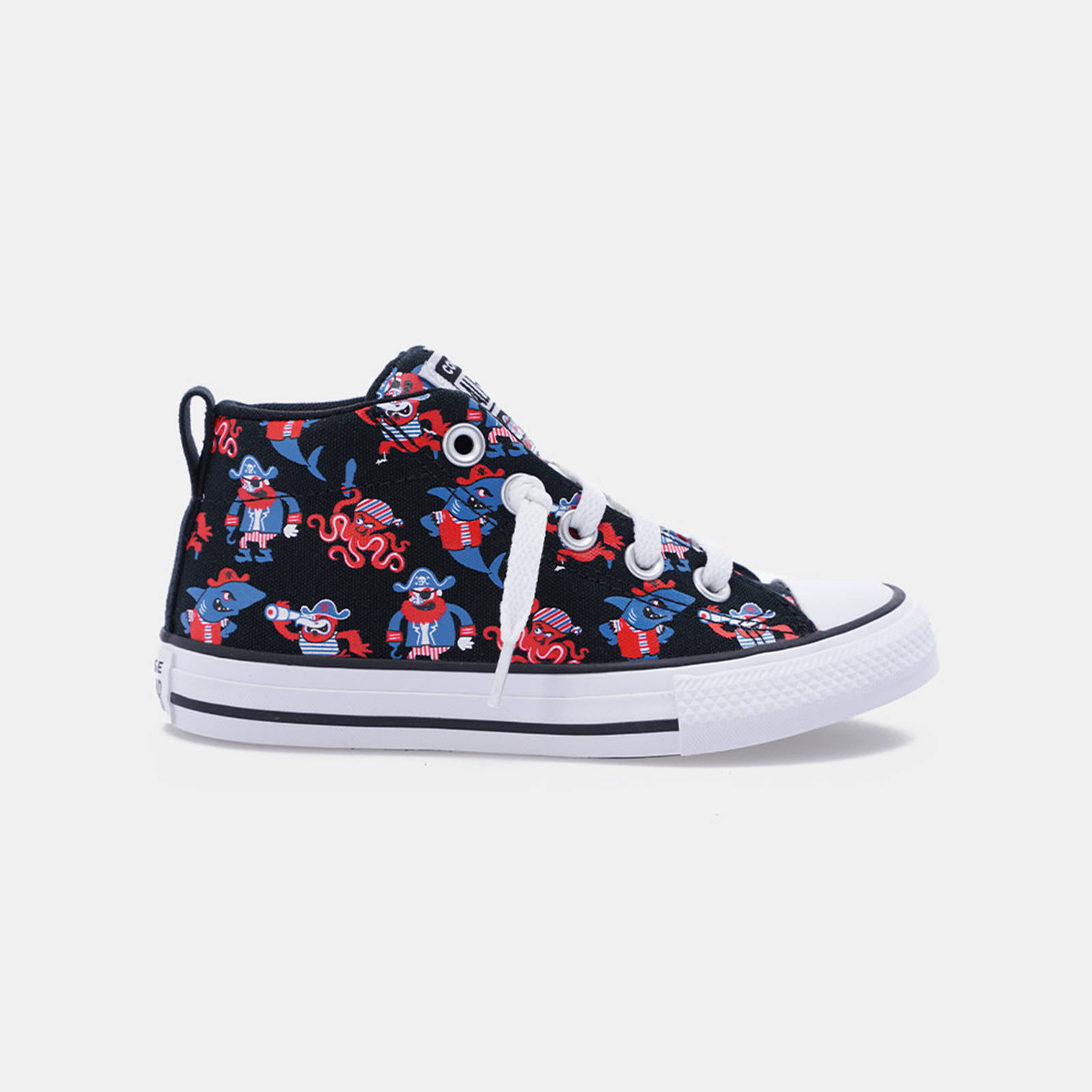 Converse - CHUCK TAYLOR ALL STAR STREET PIRATE PRINT - 001-BLACK/DK MARINA BLUE Παιδικά > Παπούτσια > Sneaker > Παπούτσι Mid Cut