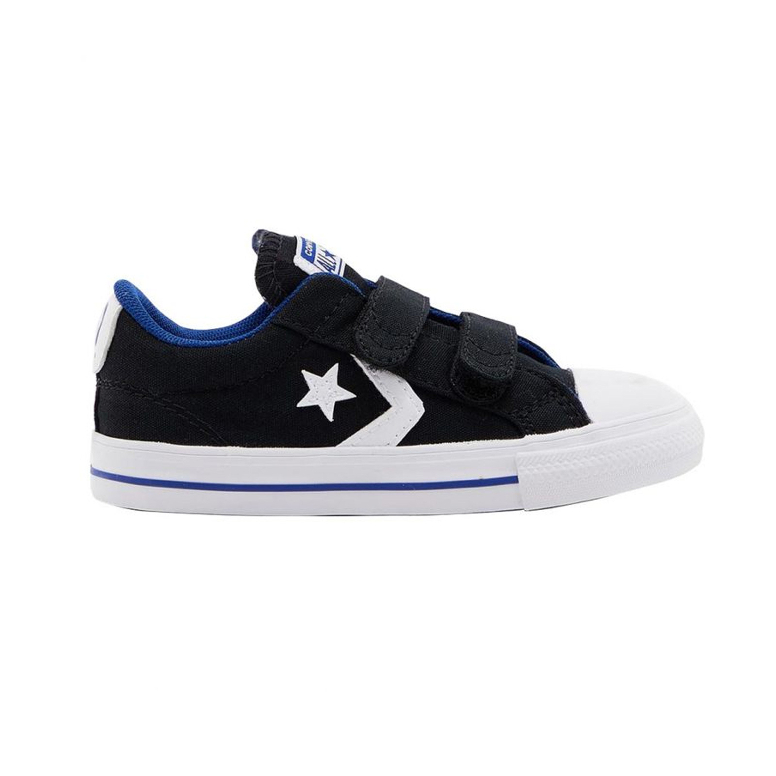 Converse - STAR PLAYER 2V CANVAS - 001-BLACK/RUSH BLUE/WHITE Παιδικά > Παπούτσια > Sneaker > Παπούτσι Mid Cut