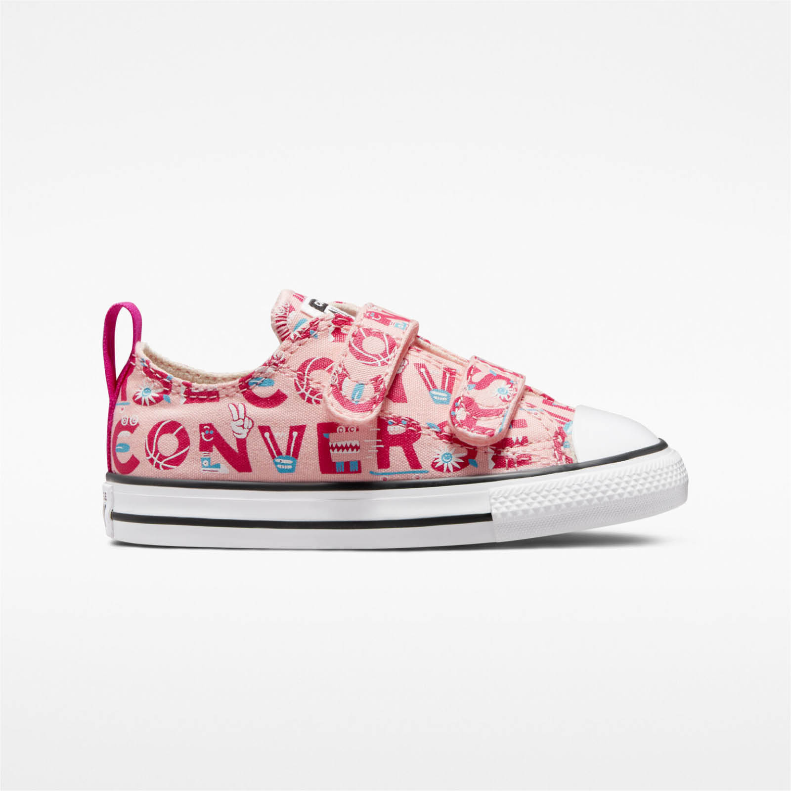 Converse - CHUCK TAYLOR ALL STAR 2V CREATURE FEATURE - 689-STORM PINK/NATURAL IVORY