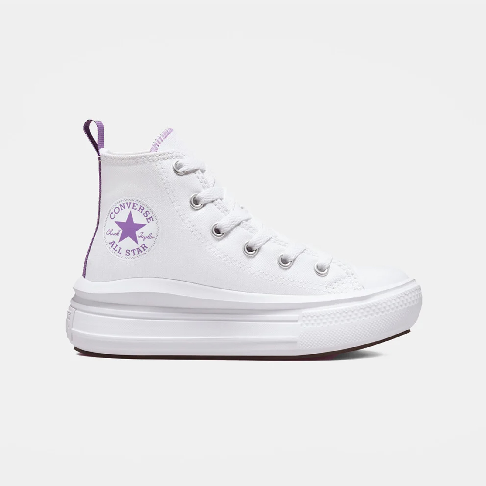 Παιδικά > Παπούτσια > Sneaker > Μποτάκι High Cut Converse - CHUCK TAYLOR ALL STAR MOVE PLATFORM - 102-WHITE/PIXEL PURPLE/WHITE
