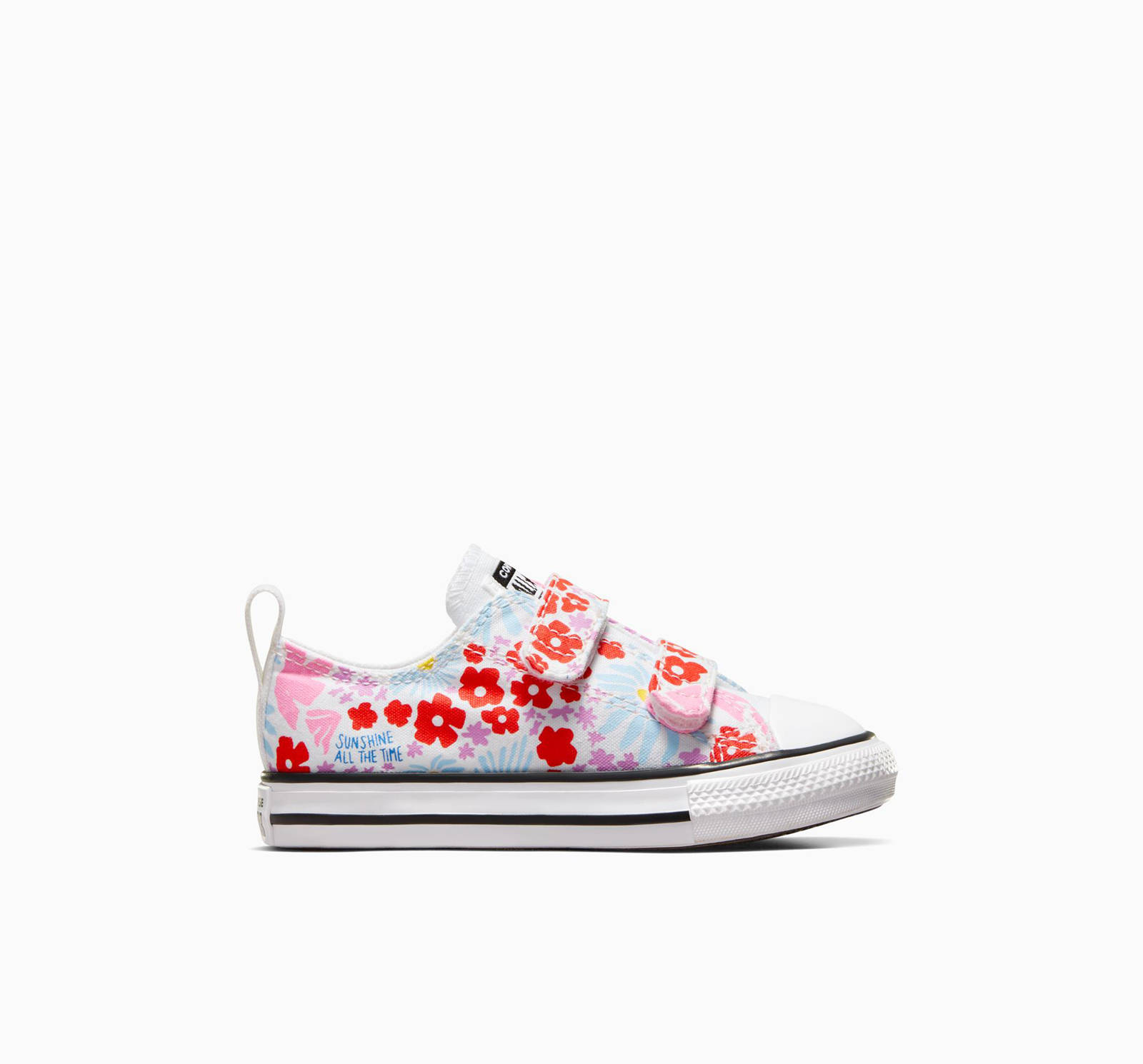 Converse - CHUCK TAYLOR ALL STAR EASY ON FLORAL - 102-WHITE/TRUE SKY/OOPS PINK