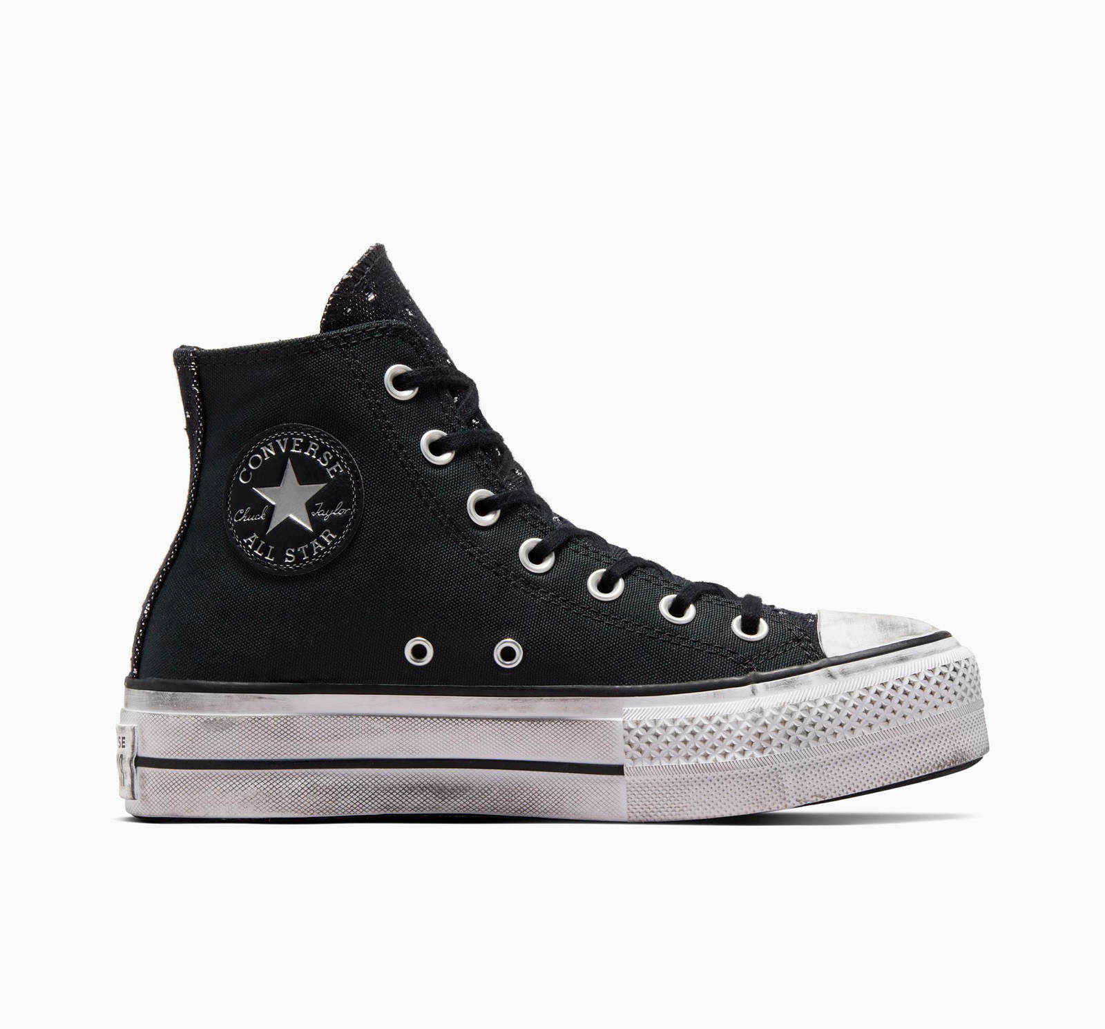 Γυναικεία > Παπούτσια > Sneaker > Παπούτσι Mid Cut Converse - CHUCK TAYLOR ALL STAR LIFT PLATFORM CHROME - 001-BLACK/SILVER/BLACK