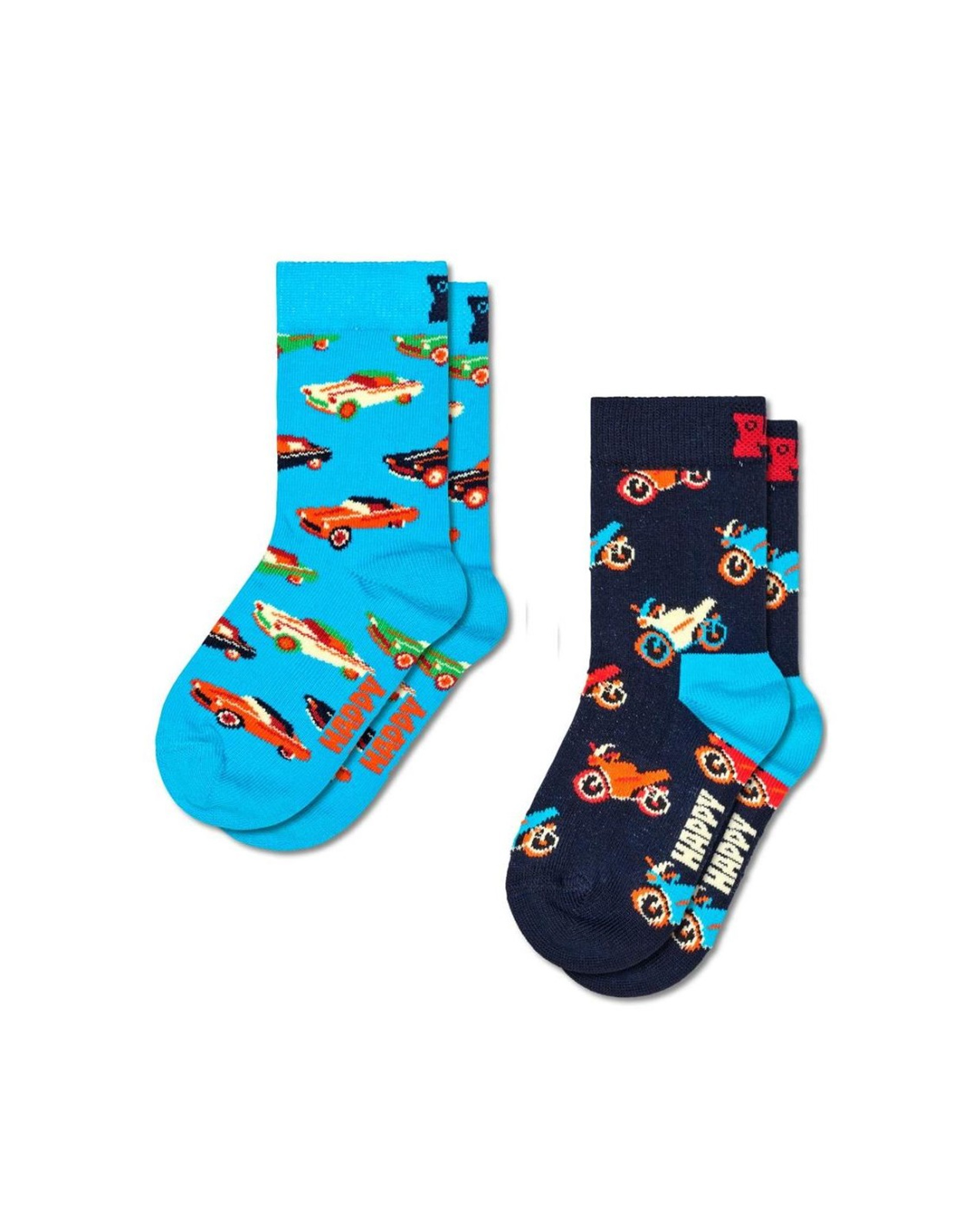 Happy socks Happy socks - Happy Socks 2-Pack Cars Παιδικές Κάλτσες - MULTI