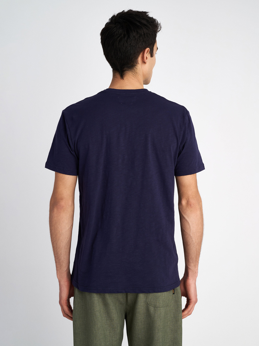 Staff - MAN T-SHIRT BECK 100% COTTON - BLUE NAVY φωτογραφία