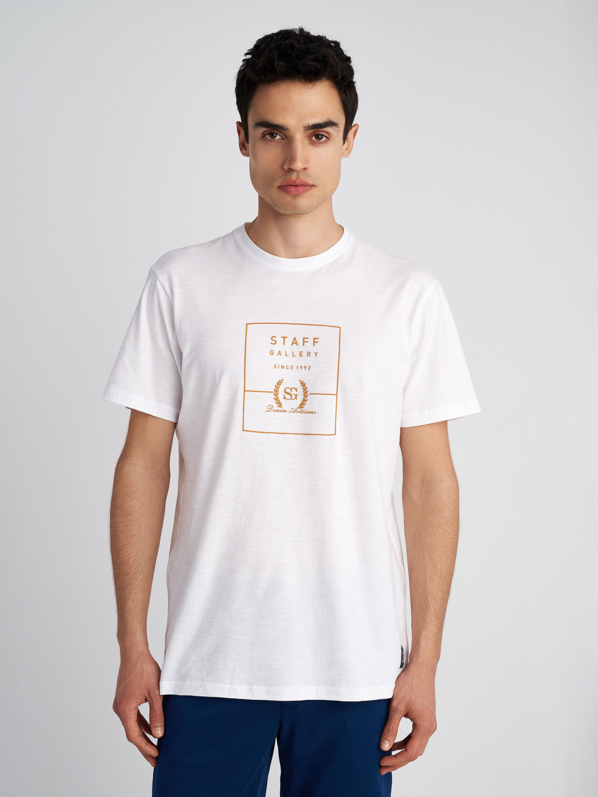 Staff Staff - MAN T-SHIRT GLEN - OFF WHITE