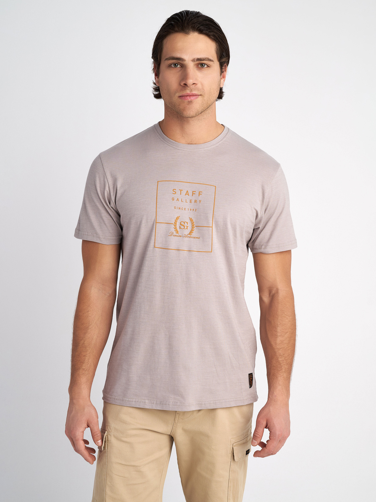 Staff Staff - MAN T-SHIRT GLEN - SMOKE