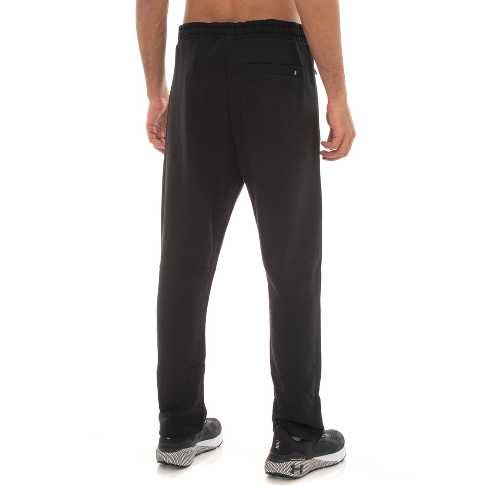 Benation - ESSENTIALS TERRY STRAIGHT ZIP PANT - BLACK φωτογραφία