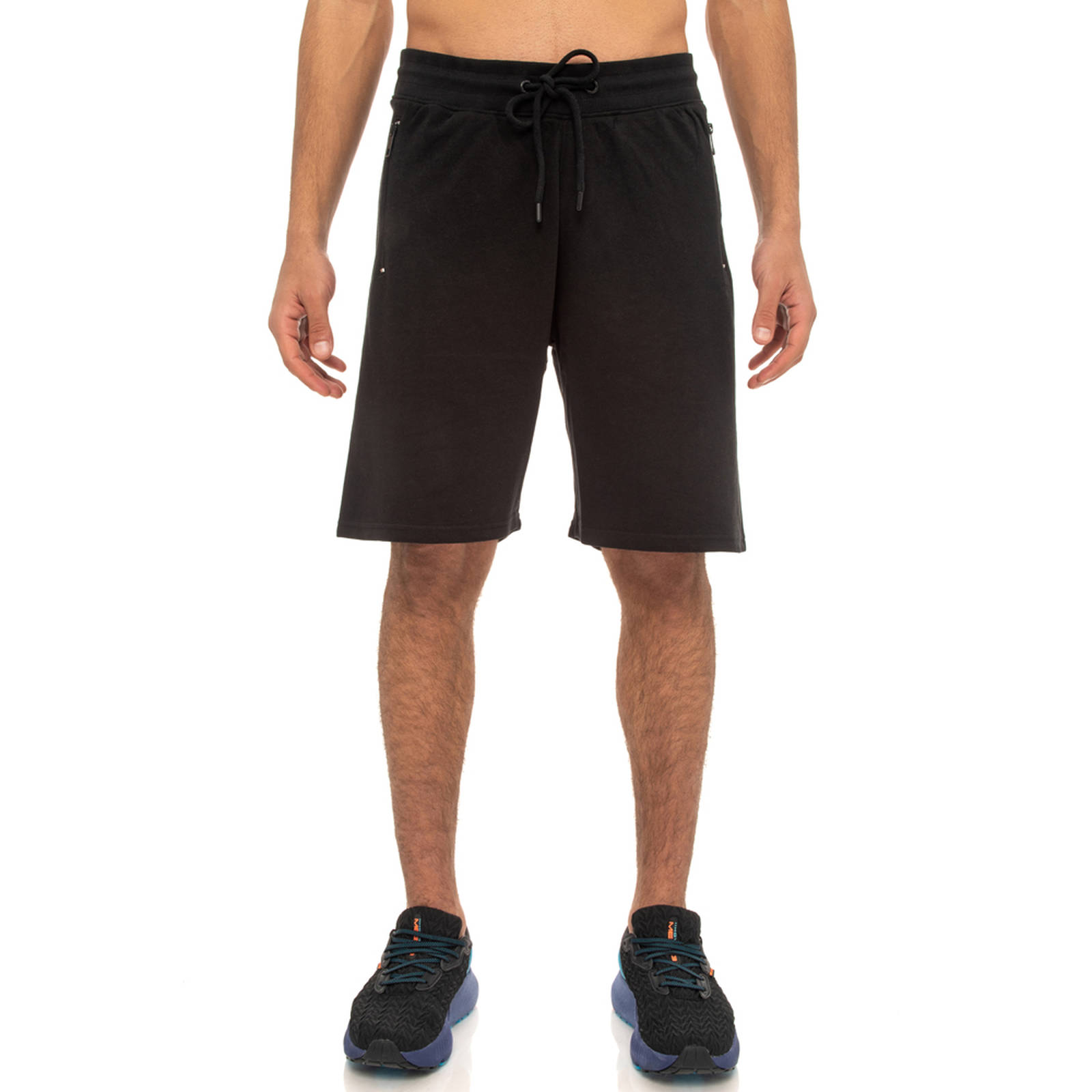 Benation Benation - ESSENTIALS TERRY SHORTS WITH ZIP POCKETS - BLACK
