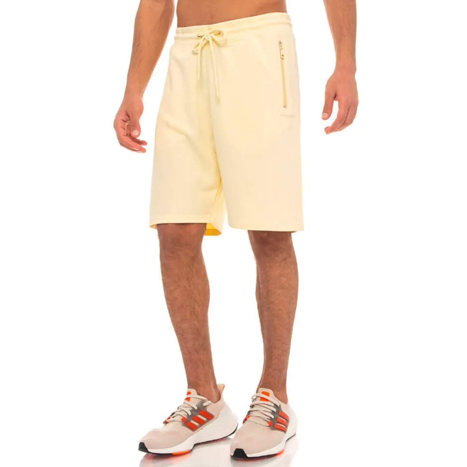 Benation Benation - ESSENTIALS TERRY SHORTS WITH ZIP POCKETS - L.YELLOW