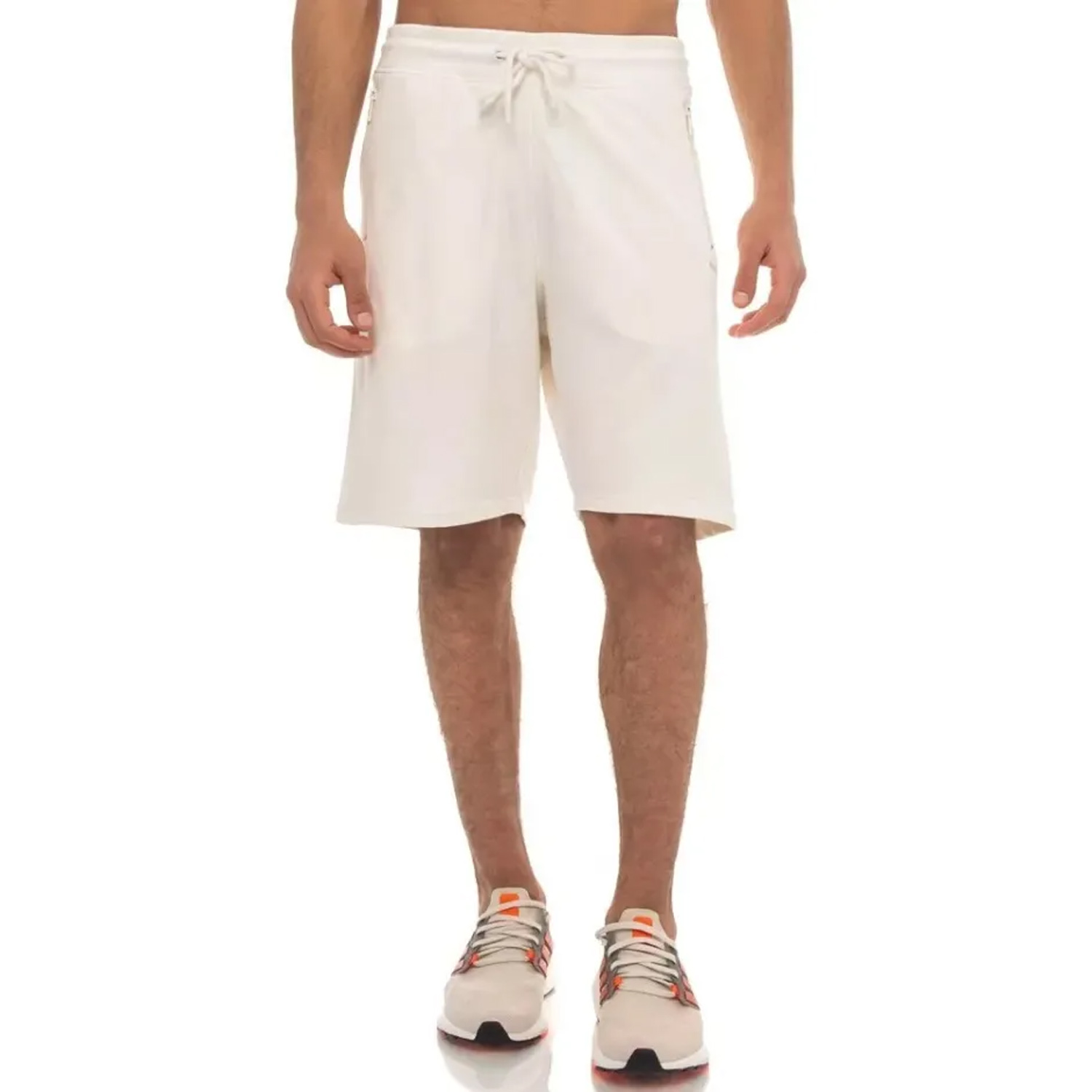 Benation Benation - ESSENTIALS TERRY SHORTS WITH ZIP POCKETS - OFFWHITE