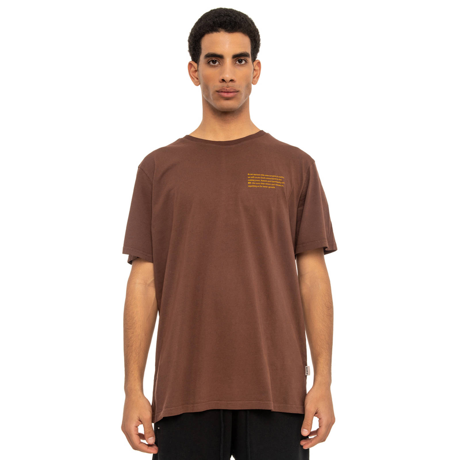 Benation Benation - OVERSIZED PURPOSED TEE - BROWN