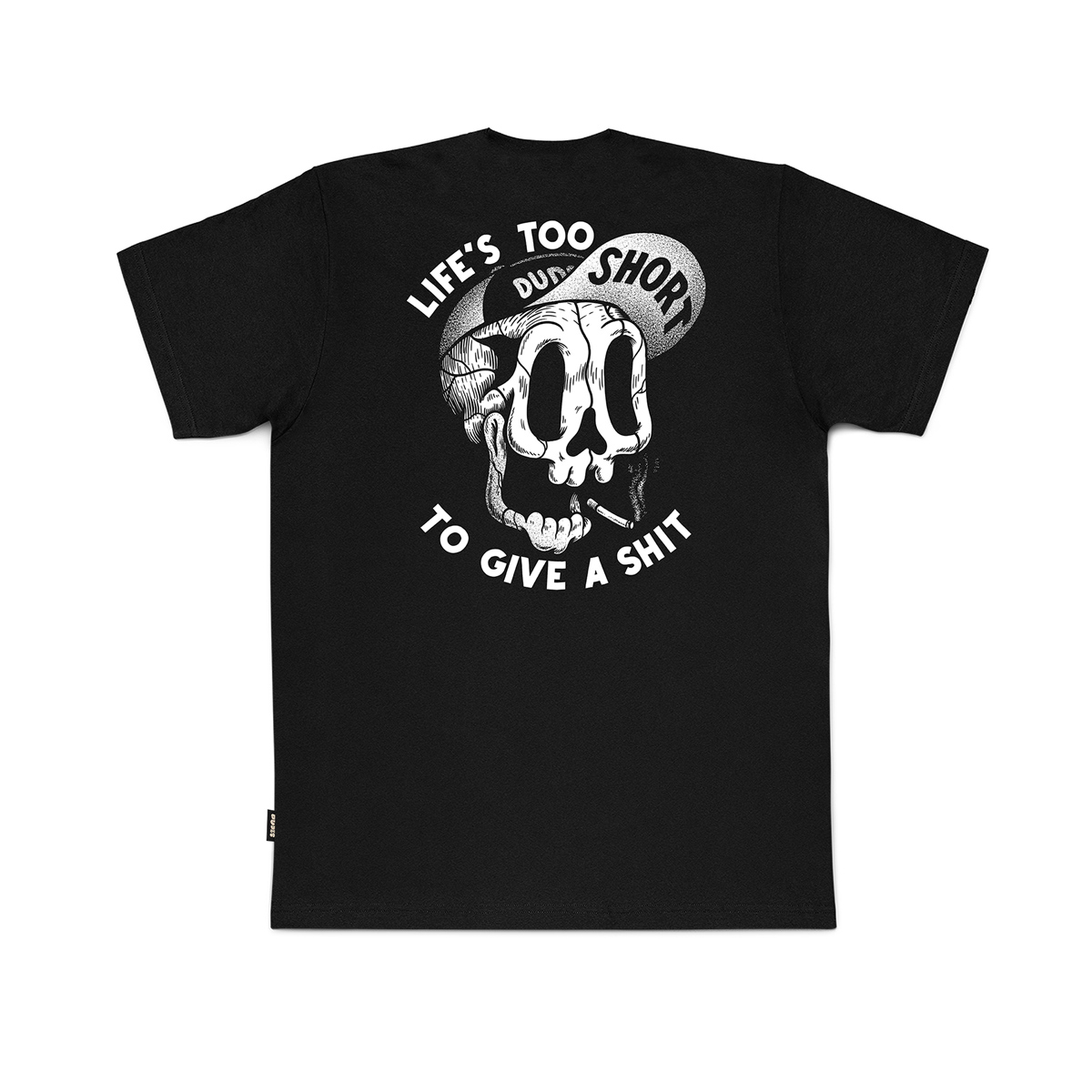 The Dudes - THE DUDES TOO SHORT SMOKES T-SHIRT BLACK - BLACK φωτογραφία