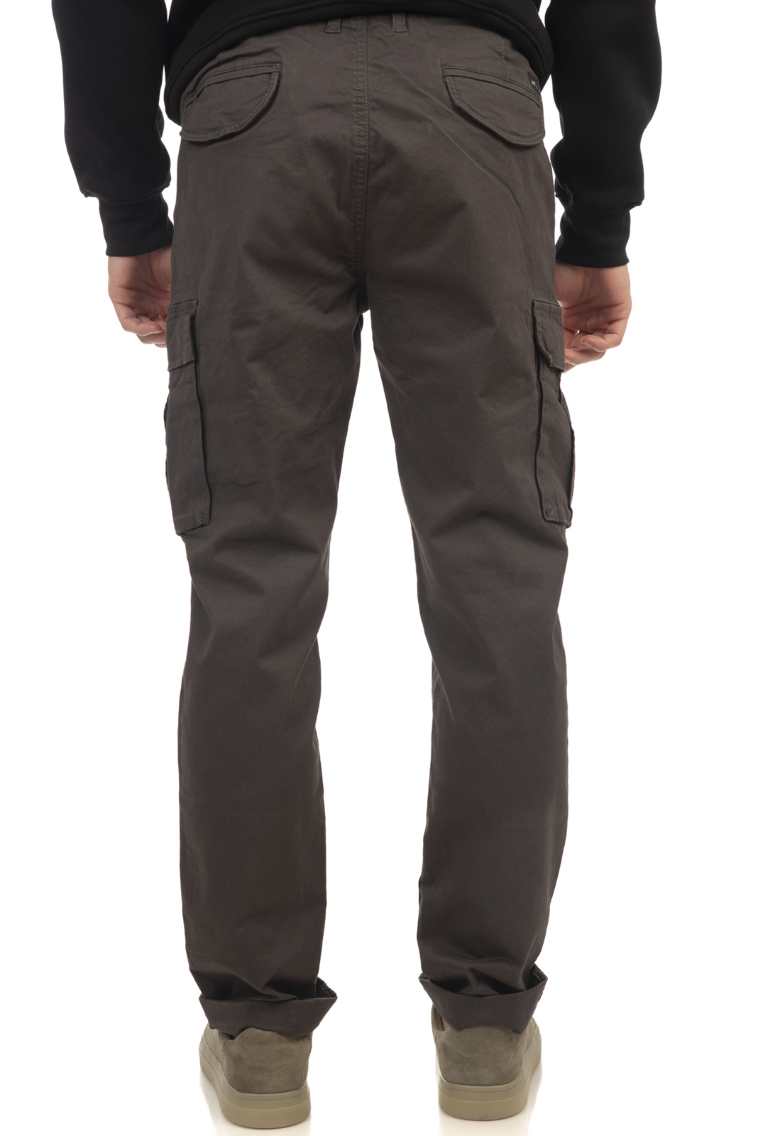 Rebase - CARGO PANTS 98% COTTON 2% ELASTANE - ANTHRACITE φωτογραφία