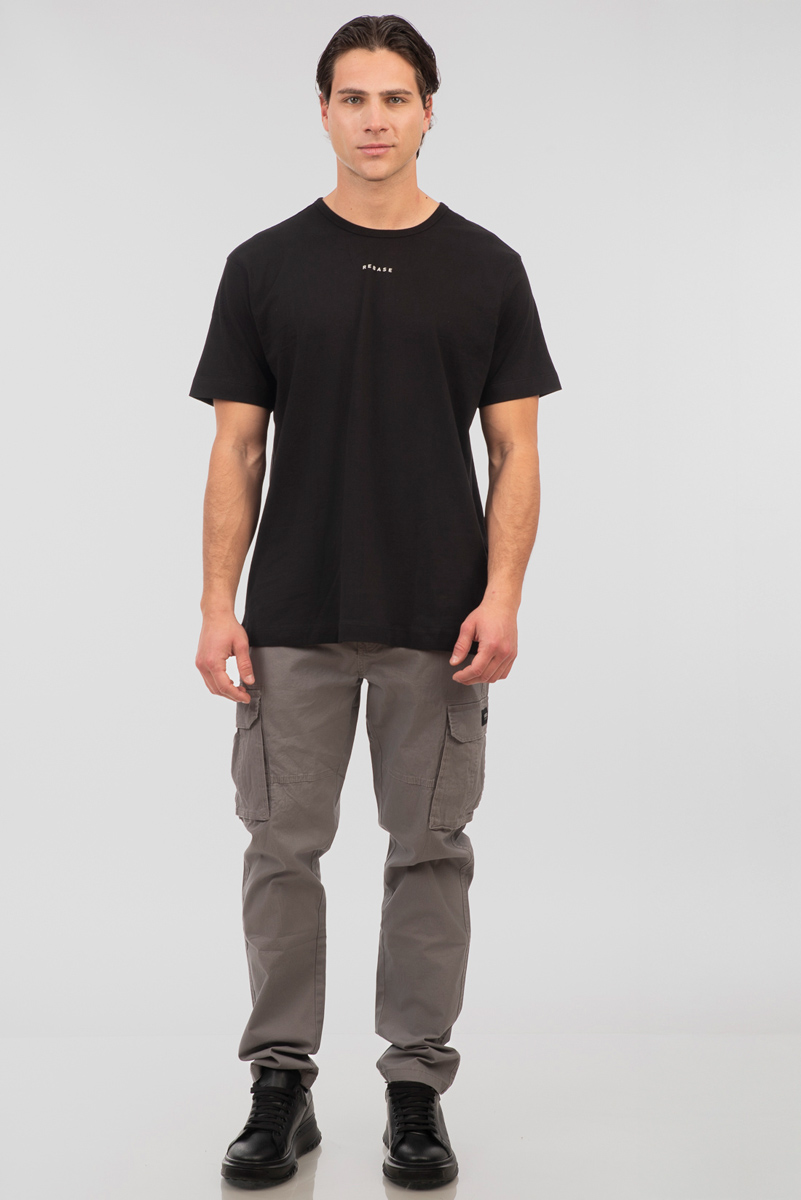 Rebase - CHINOS CARGO PANTS - LT CHARCOAL φωτογραφία