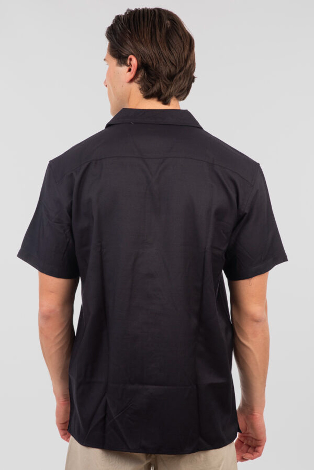 Rebase - BYRON COLLAR SHORT SLEEVE - DK NAVY φωτογραφία