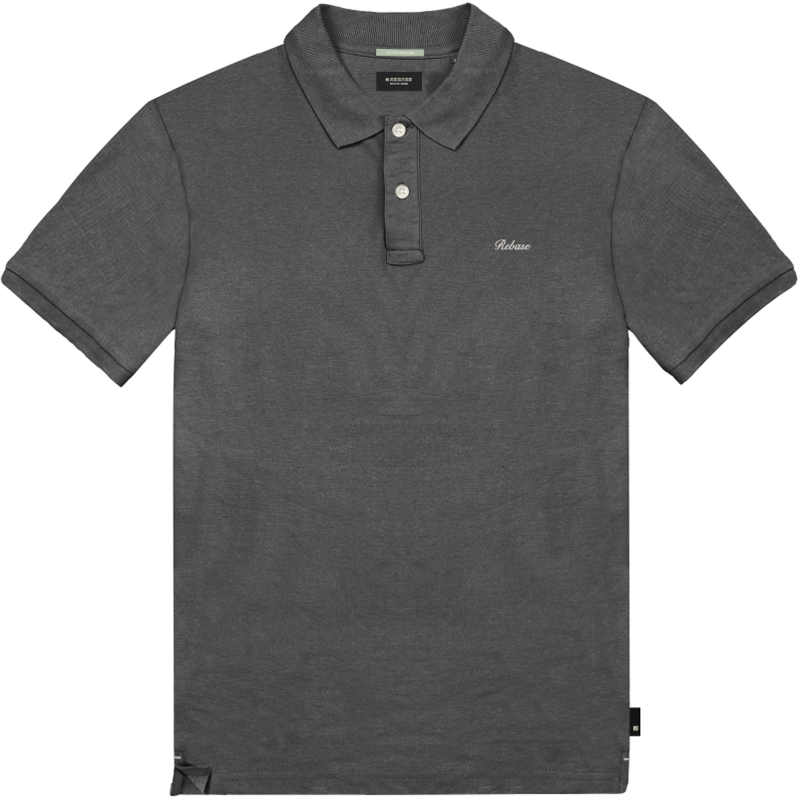 Rebase Rebase - POLO PIQUE - DARK GREY