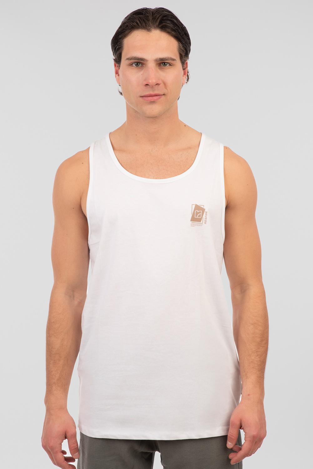 Rebase Rebase - T-SHIRTS SLEEVELESS FRONT-BACK PRINTED - WHITE