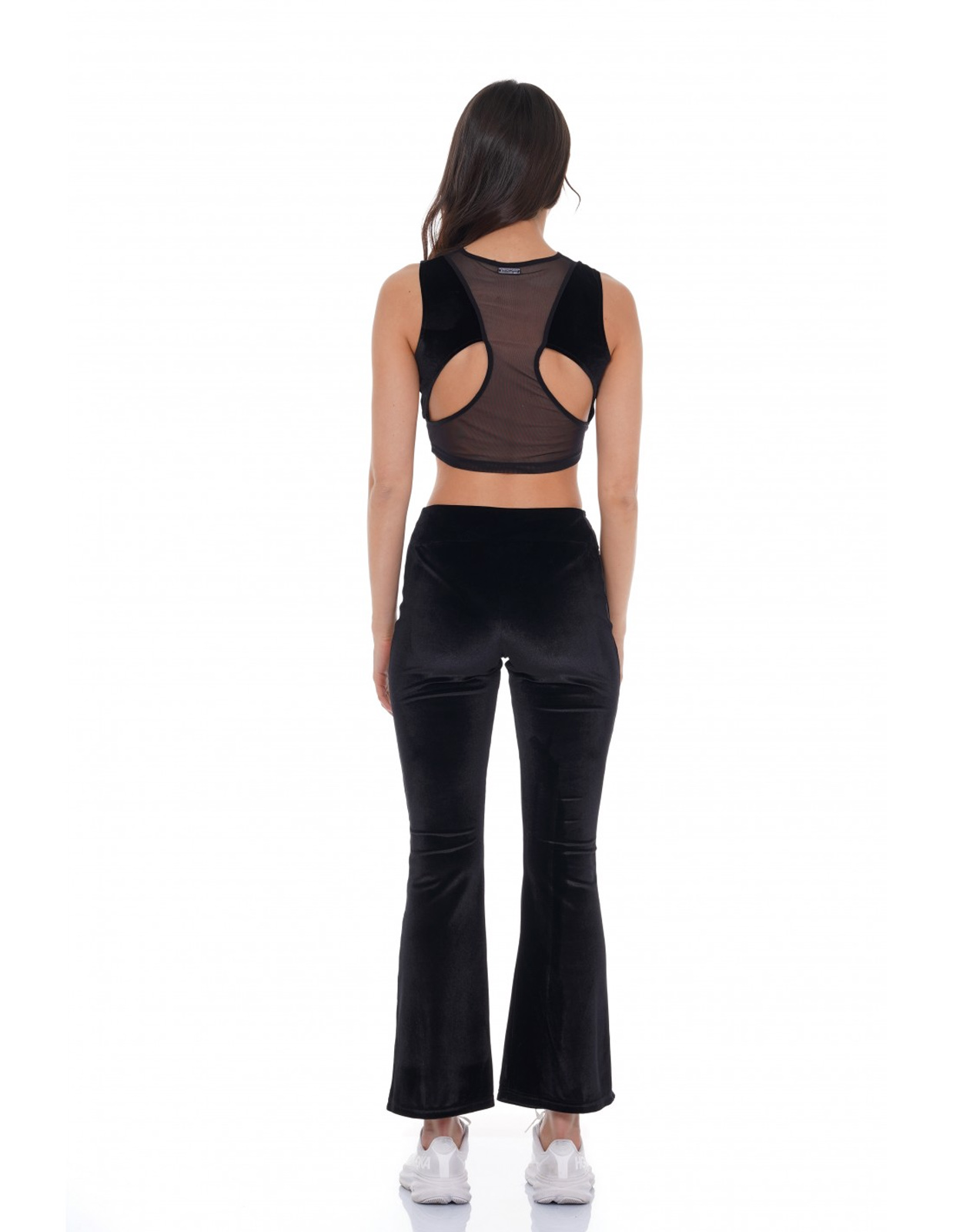 Kendall and Kylie - KKW * GLITTER NET CUT OUT SWEATPANTS - BLACK φωτογραφία