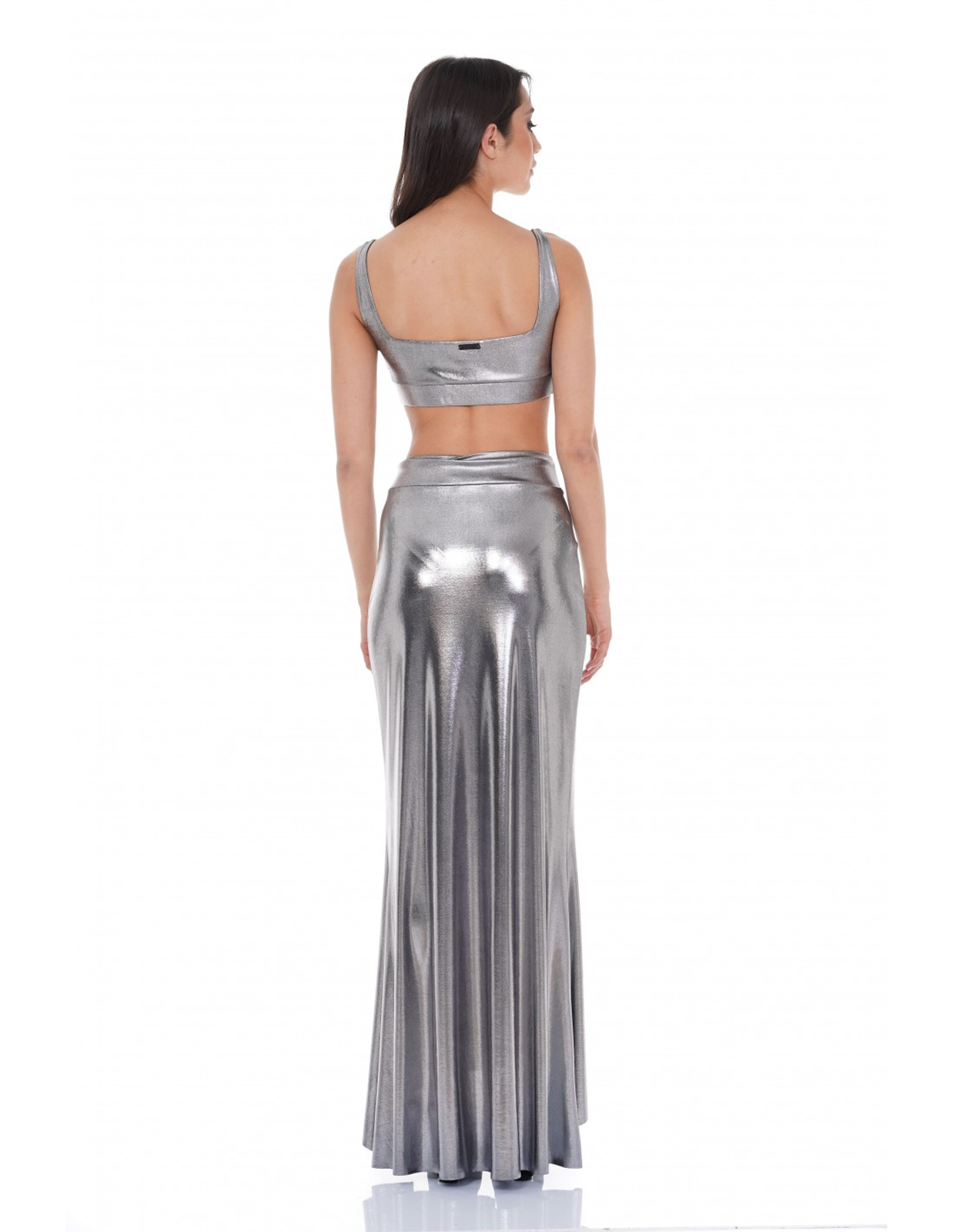 Kendall and Kylie - KKW * METALLIC UNEVEN MIDI SKIRT - TYPE φωτογραφία