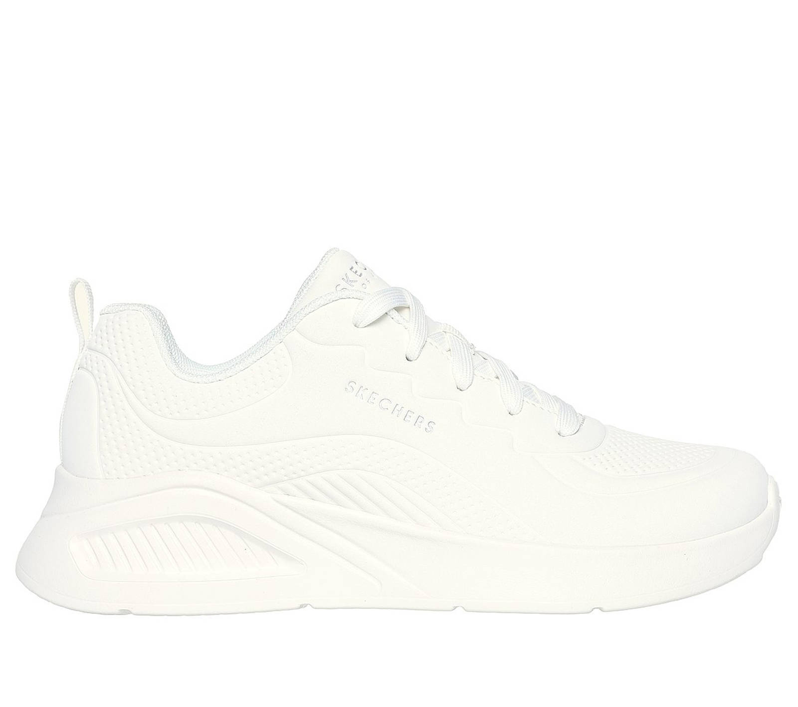Skechers – DEBOSS DURABUCK LACE UP FASHION SNEAKER – ΛΕΥΚΟ
